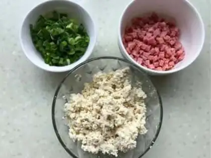 Make Egg tofu roll step 0
