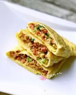Make Egg tofu roll step 7