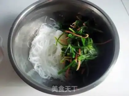 Make Fan spinach step 4