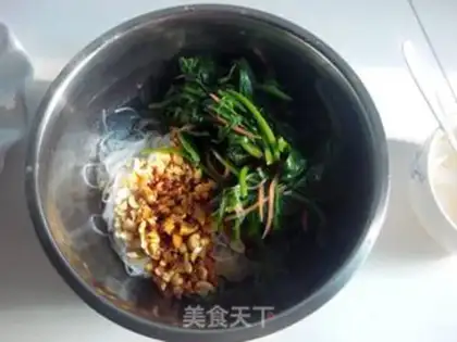 Make Fan spinach step 6