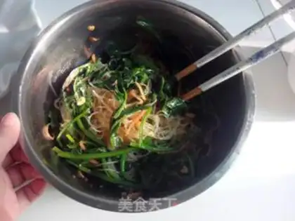 Make Fan spinach step 7