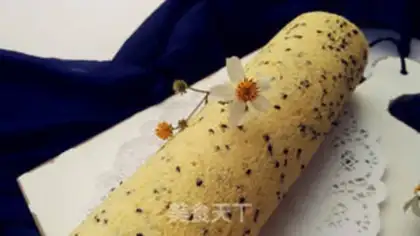 Make Black sesame mashed mashed roll step 12