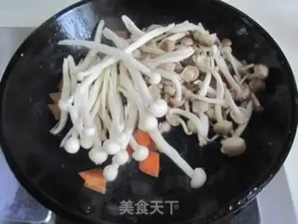 Make Two mushrooms, pork chops step 5