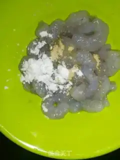 Make Blue bean shrimp step 1