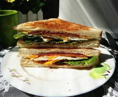 Make Ham cheese sandwich step 11