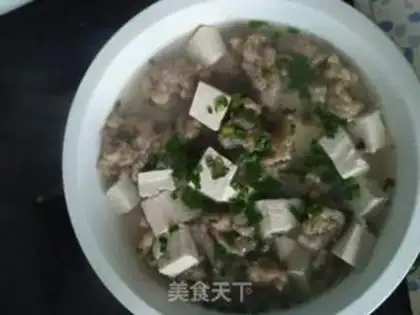 Make Tofu smoothie soup step 1