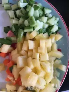Make Pineapple rice step 3