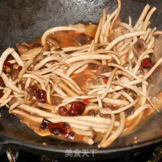Make A dry pot of tea and mushrooms step 10