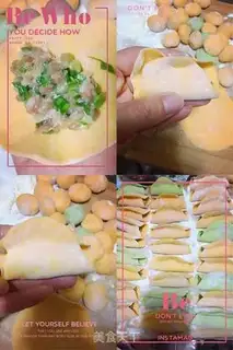 Make Pumping pot sticker step 2