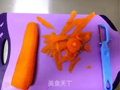 Make Carrot mud step 1