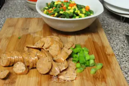 Make Sausage noodles step 2