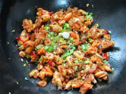 Make Garlic spicy shrimp step 7
