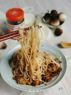 Make ♪ Sand and tea and mushroom noodles ♪ step 11
