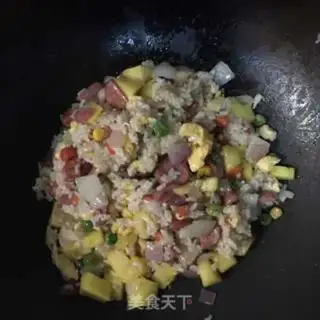 Make Pineapple rice step 9