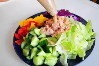 Make Tuna vegetable salad step 4