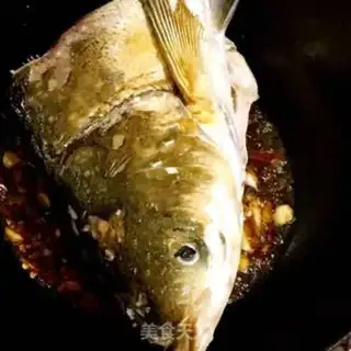 Make Red-burned fish head step 5