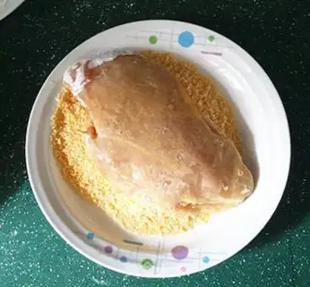 Make Roasted cheese chicken steak step 8