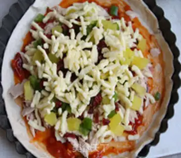 Make Tuna bottom pizza step 9