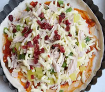 Make Tuna bottom pizza step 10
