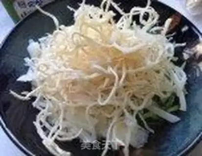 Make Frozen squid silk step 2
