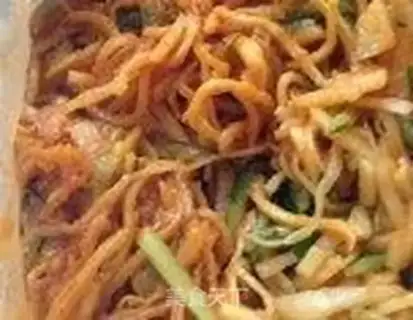 Make Frozen squid silk step 4