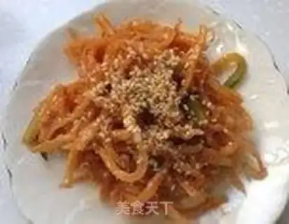 Make Frozen squid silk step 5