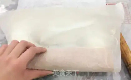 Make Flamingo cake roll step 20