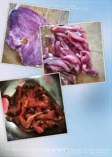 Make Autumn fried meat step 2