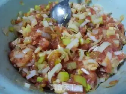 Make Onion pork dumplings step 10