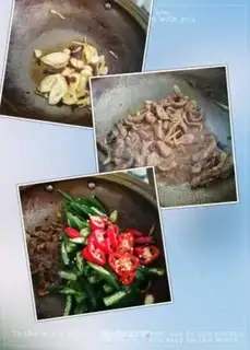 Make Autumn fried meat step 4