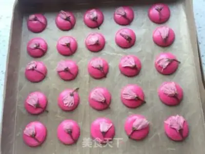 Make French cherry macaron step 7