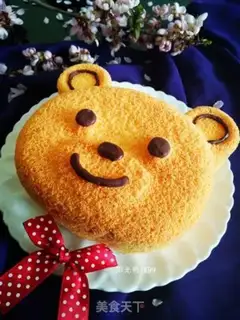 Make Little Bear Chifeng Cake step 14