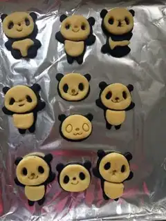 Make Panda cookies step 14
