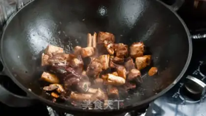 Make Bean sticks burn ribs step 10