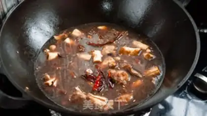 Make Bean sticks burn ribs step 11