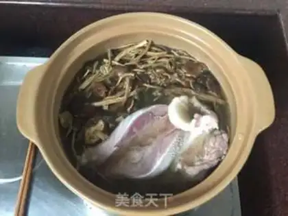 Make Pork tongue tea and mushroom soup step 5