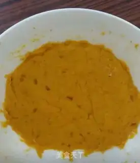 Make Pumpkin rice cake step 1