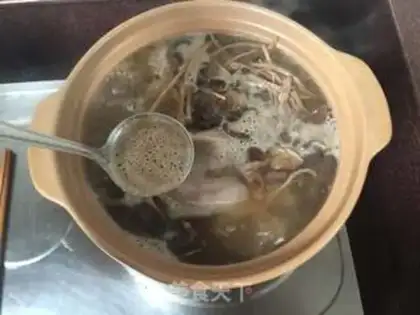 Make Pork tongue tea and mushroom soup step 6