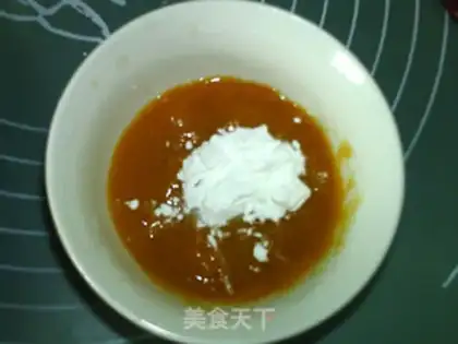 Make Mango hearted lemon marfin step 1