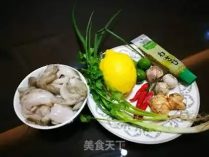 Make Lemon mustard spicy octopus step 0