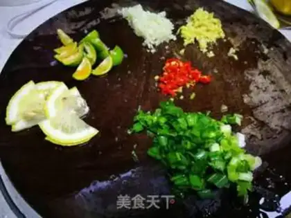 Make Lemon mustard spicy octopus step 5