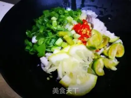 Make Lemon mustard spicy octopus step 6