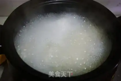 Make Toad egg congee step 1