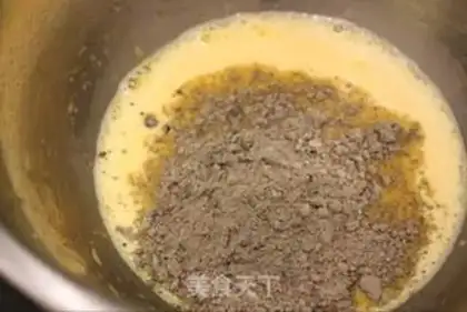 Make Black sesame ricin cake step 4