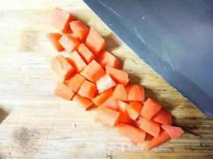 Make Pumpkin peas step 2
