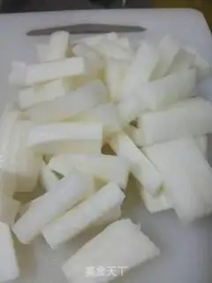 Make radish almonds, mushroom ribs step 2