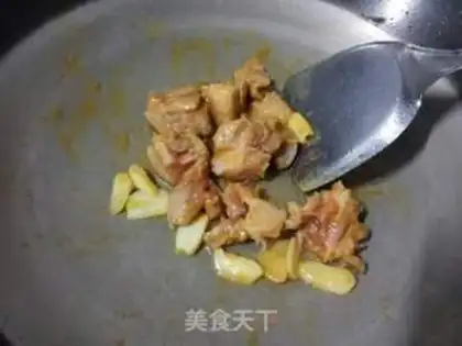Make radish almonds, mushroom ribs step 6