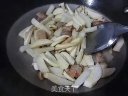 Make radish almonds, mushroom ribs step 7