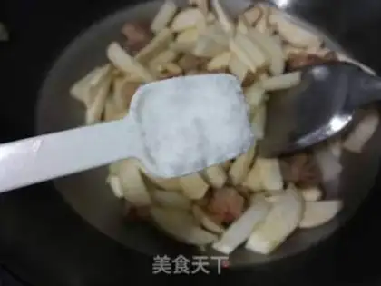 Make radish almonds, mushroom ribs step 8