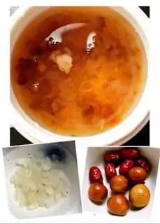 Make Peach-jelly succulent rice step 1